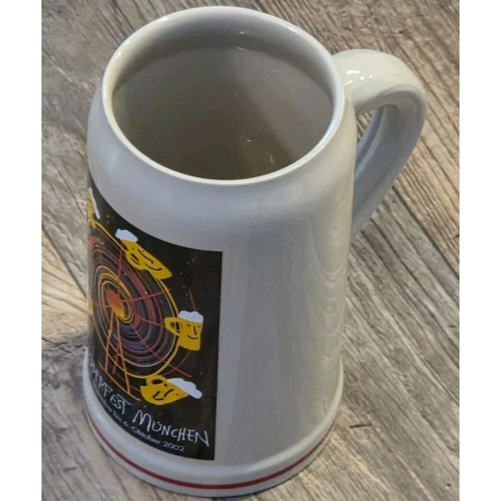 2002 Oktoberfest Munchen Rastal 1Liter Beer Stein Mug Munich Germany Vtg